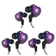 thumbnail image 4 of Auriculares con cable Cateissary deportivos para correr color Violeta, 4 of 6