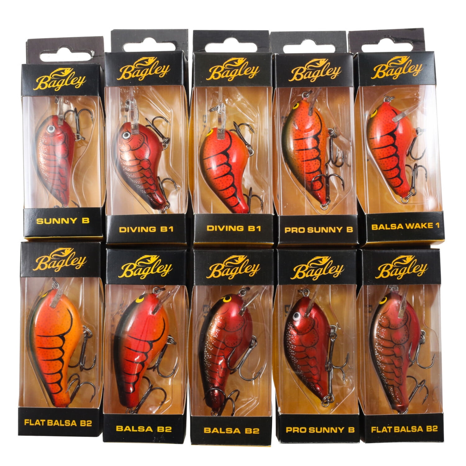 RED CRANKBAIT KIT 10/KIT ASSORTED