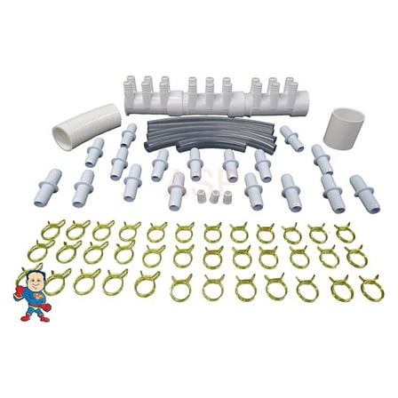 Manifold Hot Tub Spa Part 18 3/4" Outlets with Coupler Kit Video How to
