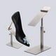 thumbnail image 1 of Expositor para zapatero/Soporte moderno para paletas de acero inoxidable, estante elevador para zapatos/para tienda de sandalias de zapatos de cuero p , plata mate, 1 of 8