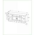 thumbnail image 2 of TV Furniture | Modern Farmhouse 60 Inch TV Stand with Storage & Cable Management | Taupe | MDF, 2 of 5