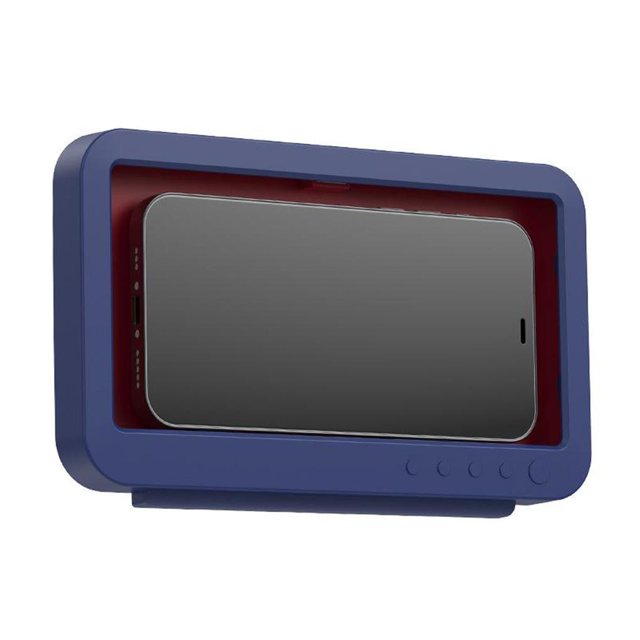 Tholdsy Funda protectora para teléfono de ducha sin perforaciones montada en la pared, resistente al agua, para baño, soporte para teléfono móvil, Teléfono y Comunicación No.2