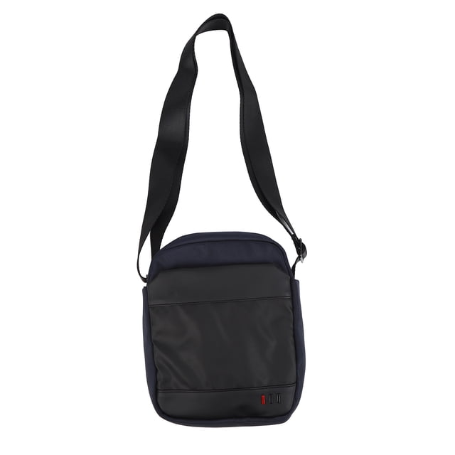 Bolso de hombro portátil impermeable ajustable bolso de mensajero negro para hombres situación de negocios desplazamientos diarios azul