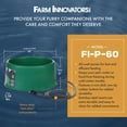 thumbnail image 3 of Farm Innovators P-60 1.5 Galones 60 Vatios Calentado Tazón De Agua Para Mascotas Control Termostático Y Cable Anti Masticación Verde (Paquete De 4), 3 of 5