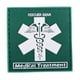 thumbnail image 2 of Parche de goma de PVC Macarena Insiga Militar Táctica Del de Goma Del Del Cráneo 3D Parte Posterior Verde 47x47 mm, 2 of 7