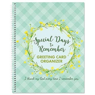 Greeting Card Organizer with Dividers, Clear Plastic Box, 10” Long x 8 ½”  Wide x 7 ½” High 