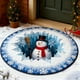 thumbnail image 1 of Alfombra Circular Navideña con Efecto Visual Estereoscópico para La Entrada | Diseño Navideño | 60 Cm | Alfombra Multicolor de Poliéster | Alfombrilla Absorbente y Antideslizante, 1 of 6