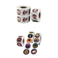 thumbnail image 1 of 6 de Etiquetas Adhesivas de Sello de Halloween Decoración de Vacaciones de Papel Autoadhesivo, 1 of 9