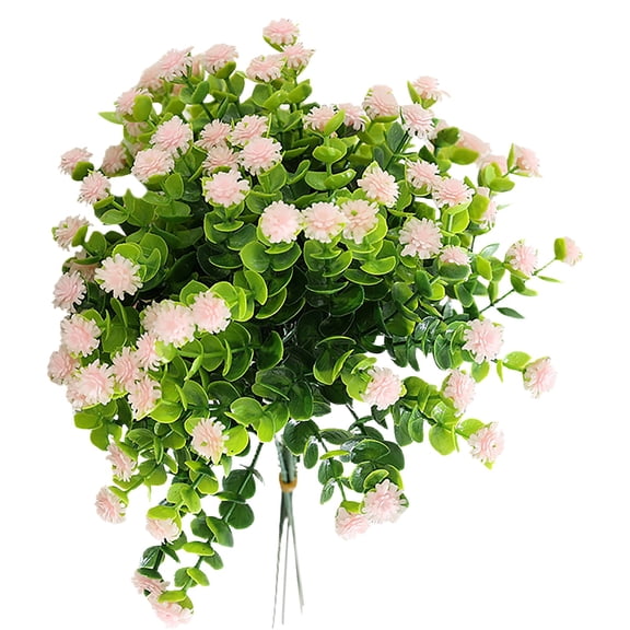 Artificial Cemetery Flower Bouquet, Plastic Memorial Flowers for Hanging Window Box, Home Table Centerpieces, Includes 1 Bouquet