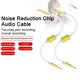 thumbnail image 1 of Cable de audio HiFi de 3,5 mm de SUSUchens con reducción de ruido y calidad de sonido sin pérdidas. Conecte el teléfono a la computadora portátil para un sonido excelente. 65 cm., 1 of 8