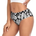 thumbnail image 2 of Balery Tropical Leaves Ropa Interior de Algodón para Mujer con Dibujo – Braguitas Cómodas y Elásticas, Estilo Clásico-3X-Large, 2 of 6