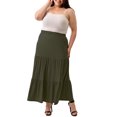 thumbnail image 3 of Ella Samani Women's Plus Size 3 Tiered Maxi Skirt., 3 of 3