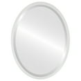 thumbnail image 1 of London Framed Oval Mirror - Linen White - 19" x 25", 1 of 7
