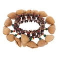thumbnail image 1 of FRCOLOR 1pc Dora Nut Shell Bracelet African Drum Bell Musical Instrument Toy (Assorted Color), 1 of 5
