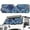 Blue Polynesian Flowers, variant on Uorisanigo Windshield Sun Shade Compatible with Jeep Wrangler TJ JK JL & Gladiator JT 2/4 Door Foldable Brown Hibiscus Leaf Sunshade, Blocks UV Rays and Heat, Keep Interior Cool, Outdoor Camping