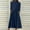 Navy, variant on Oplxuo Women's Long Sleeve Turtleneck Casual Dresses Fall Winter Loose Pleated Solid Color Swing Midi Dress with Pockets