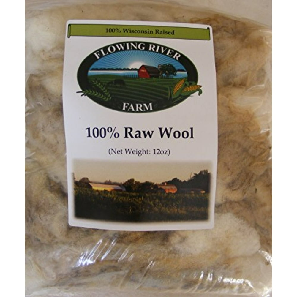 Raw Sheep Wool 12oz.