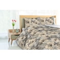 thumbnail image 3 of Ambesonne Hibiscus Themed Down Alternative Quilt Comforter, Neutral Butterfly, Twin, Cream Charcoal Grey, 3 of 5