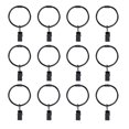 thumbnail image 1 of Shisuyan 24pcs Multi-functional Curtain Clips Iron Curtain Rings with Clips Curtain Hooks, 1 of 9