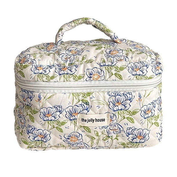 Bolsa de maquillaje, organizador de cosméticos de viaje para mujer, estuche de almacenamiento de viaje multiusos 25cmx15cmx16cm
