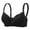 Black, variant on Sports Bras for Women Casual Adjustable Breathable Gathering No Steel Ring Brown M