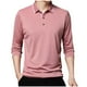 thumbnail image 2 of Blusa y camisa de manga larga con cuello vuelto para hombre, pijama deportivo para el hogar, camiseta de color liso, blusa deportiva de poliéster para hombre, 2 of 6