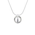 thumbnail image 2 of Delight Jewelry Silvertone Satisfied Oval Live Ring Charm Necklace, 18", 2 of 4