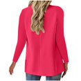 thumbnail image 3 of Women's Open Front Blazer Long Sleeve Lightweight Suit Jacket Business Office Work Professional Casual Outfits, 3 of 7