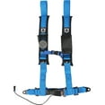 thumbnail image 1 of Pro Armor Auto Style 4 Point Harness 2 Inch Lap Seat Belt Straps Driver Side Blue, 1 of 1