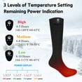 thumbnail image 4 of Savior Heated Socks for Men Women,2200mAh Rechargeable Foot Warmer Electric Heating Socks with 3 Heating Settings & App Remote Control Thermal Electric Socks,Warm Socks for Hunting Skiing Camping Hiki, 4 of 7