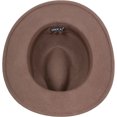 thumbnail image 2 of Sakkas Grant Western Style Wide Brim Wool Fedora - Brown - L, 2 of 2