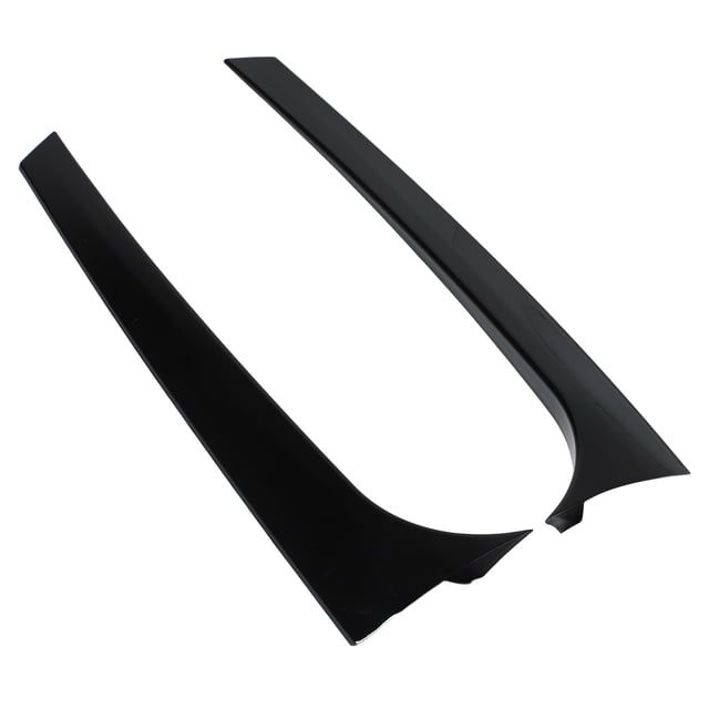 Side Beveled Window Cover, Aerodynamic 2pcs High Performance Glossy Black Rear Window Side Spoiler Left Right For Car