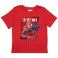 thumbnail image 4 of Marvel Spiderman Peter Parker Boys Athletic T-Shirt, Sweatpants, Shorts 3-Piece Set for Kids and Toddlers (Size 4-12), 4 of 12