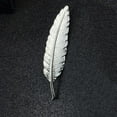 thumbnail image 3 of EHJRE Vintage Alloy Feather Leaf Shape Brooch Pin Wedding Corsage Breastpin, 3 of 7