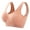 Pink, variant on 3PCS Women Bra Hollow Out Soft Breathable Solid Color Elastic Push Up Shockproof Sweat Absorption Anti-snagging Wireless Sports Yoga Jogging Bra Lady Underwear ,Blue,40B