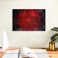 thumbnail image 3 of Elephant Stock Glowing Red Mandala Wall Art - Horizontal Canvas Wall Art - Living Room Wall Decor - Decor Elements Canvas - Red And Black Decor - 12" x 8", 3 of 8