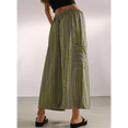 thumbnail image 3 of Pantalones Anchos de Verano para Mujer, Cómodos, Color Verde , Talla XL, 3 of 4