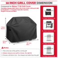 thumbnail image 3 of Funda para parrilla ZHSX de 147 cm, impermeable, 600D, con correa ajustable, 3 of 7