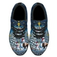 thumbnail image 2 of Indiana ChriStas Snowman with Gold Torch Merry ChriStas Shoes Sneakers Black Size 4, 2 of 7