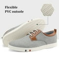 thumbnail image 4 of Bruno Marc Men's Brown Oxford Sneakers Dress Shoes JH19002M, 4 of 5
