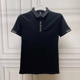 thumbnail image 4 of Ropa informal estética urbana, camisetas tipo polo para hombre lisas de Kpop, camisetas normales con cuello, camisetas elegantes negras nuevas para hombre, 4 of 5