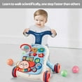 thumbnail image 3 of Ealing Sit-to-Stand Learning Walker, 2 in 1 Baby Walker, Early Educational Child Activity Center, Multifunctional Removable Play Panel,Baby Push Walkers (blue and white), 3 of 7