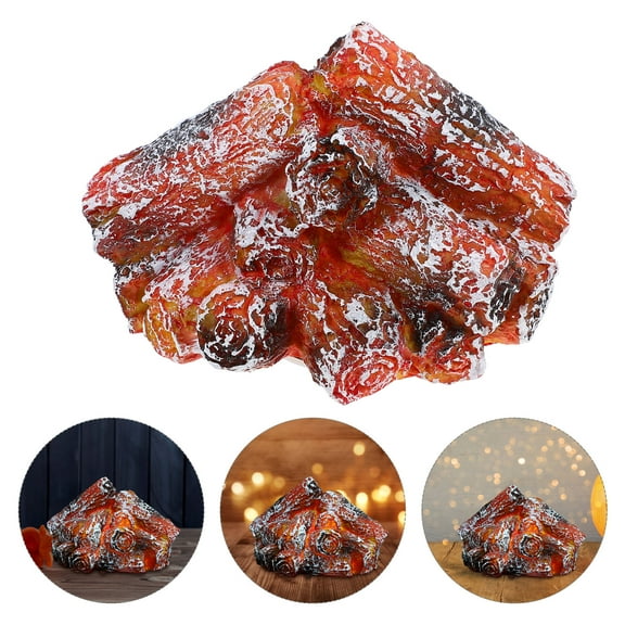 Amosfun Red LED USB Flame Light Fake Fire Lamp for Fireplace Ambiance and Holiday Lighting