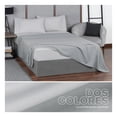 thumbnail image 2 of Juego de Sábanas Microfibra, Frescas, Hipoalergénicas, Real Textil (Gris/Gris Claro, Individual ), 2 of 7