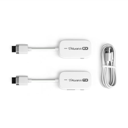 Aluratek - Streamcast Pro Wireless HDMI Transmitter and Receiver - White