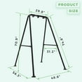 thumbnail image 3 of G TALECO GEAR Hammock Chair Stand, Outdoor Hammock Stand for Hanging Swing Chair, Patio Swing Stand, Heavy-Duty Steel, 300LBS, Black, 3 of 8