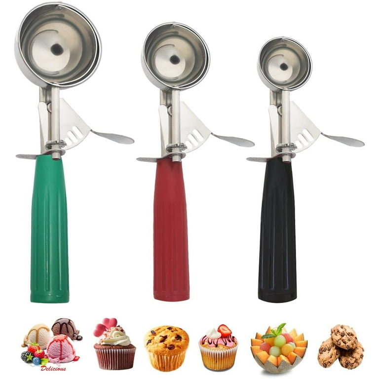 Cookie Dough Scoop Set, Cookie Scoops for Baking Set of 3, Small