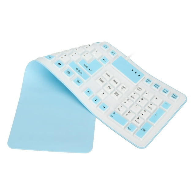 Silicone Keyboard Foldable Keyboard Silicone Foldable Silicone Keyboard 106 Keys Waterproof Dustproof Foldable Usb Wired Silent Silicone Keyboard For Pc Laptop Game
