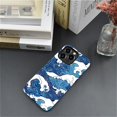 thumbnail image 7 of FKBRCL4U Compatible with iPhone 14 Pro Max Case, Blue and White Waves Pattern for Girl Full Body Design Soft Silicone Drop Shock Scratch Protection for iPhone 14 Pro Max, 7 of 7