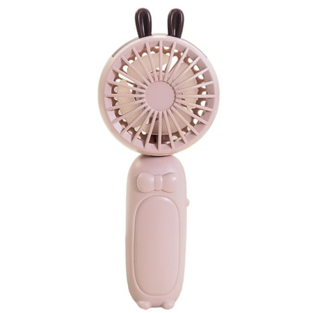 

iaksohdu 1 Set Handheld Fan 3 Gears Switch 2 Wind Speeds 4 Blades USB Charging 90 Degrees Adjustment Foldable Portable Fan School Accessory